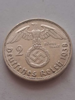 Niemcy 2 Marki Hindenburg 1938 r B