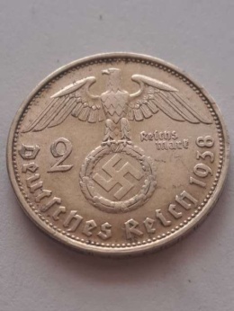 Niemcy 2 Marki Hindenburg 1938 r B