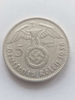 Niemcy 5 Marek Hindenburg 1938 r A