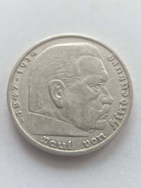 Niemcy 5 Marek Hindenburg 1938 r A