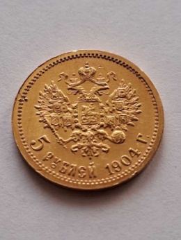Rosja 5 Rubli Mikołaj II 1904 r