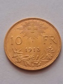 Szwajcaria 10 Franków B, Berno 1915 r