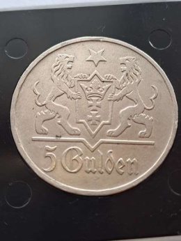 WMG 5 Guldenów 1923 r