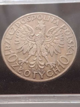 10 zł Głowa Kobiety 1932 r bez znaku
