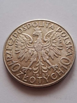 10 zł Głowa Kobiety 1932 r bez znaku