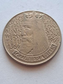 10 zł Kazimierz Wielki wklęsły 1964 r
