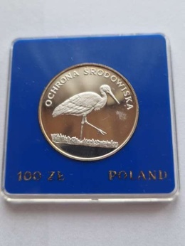 100 zł Ochrona Środowiska Bocian 1982 r
