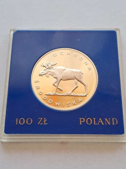 100 zł Ochrona Środowiska Łoś 1978 r