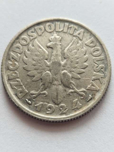 2 zł Żniwiarka 1924 r róg i pochodnia
