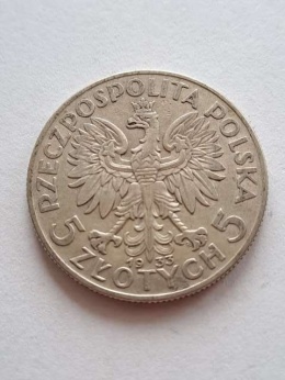 5 zł Głowa Kobiety 1933 r