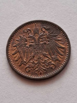 Austria 1 haler Franciszek Józef I 1897 r