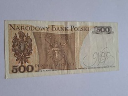 Banknot 500 zł Tadeusz Kościuszko 1982 r seria GE