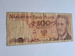 Banknot 100 zł Ludwik Waryński 1976 r seria DW