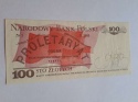 Banknot 100 zł Ludwik Waryński 1986 r seria NT