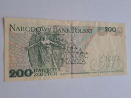Banknot 200 zł Jarosław Dąbrowski 1988 r seria EN