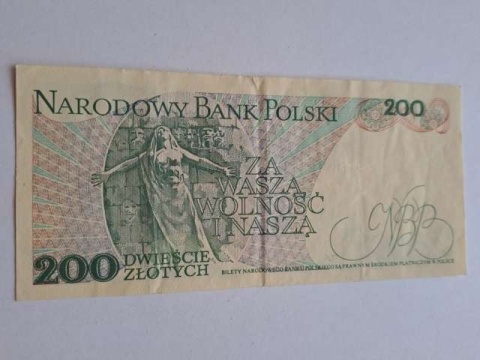 Banknot 200 zł Jarosław Dąbrowski 1988 r seria EN