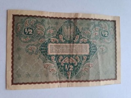 Banknot 1/2 marki polskiej 1920 r