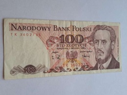 Banknot 100 zł Ludwik Waryński 1988 r seria TK