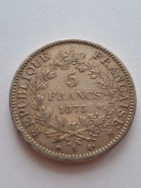 Francja 5 Franków Herkules 1873 r