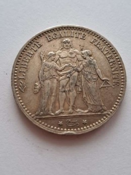 Francja 5 Franków Herkules 1873 r