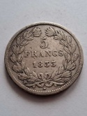 Francja 5 Franków Louis Philippe I 1833 r