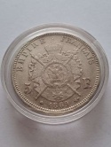 Francja 5 Franków Napoleon III 1869 r