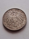 Niemcy 2 Marki August Saksonia 1907 r