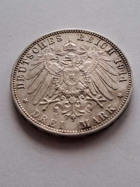 Niemcy 3 Marki Hamburg 1914 r