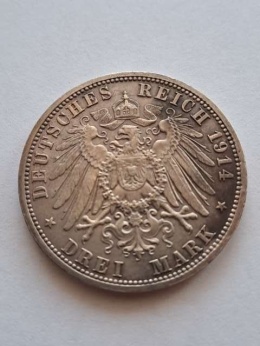 Niemcy 3 Marki Mundur 1914 r
