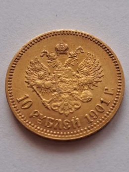Rosja 10 Rubli Mikołaj II 1901 r