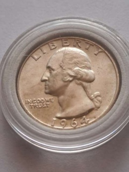 USA 1/4 Dollara Waszyngton 1964 r D