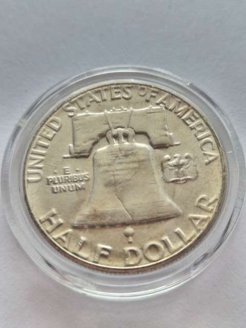 USA 1/2 Dollara B. Franklin 1957 r