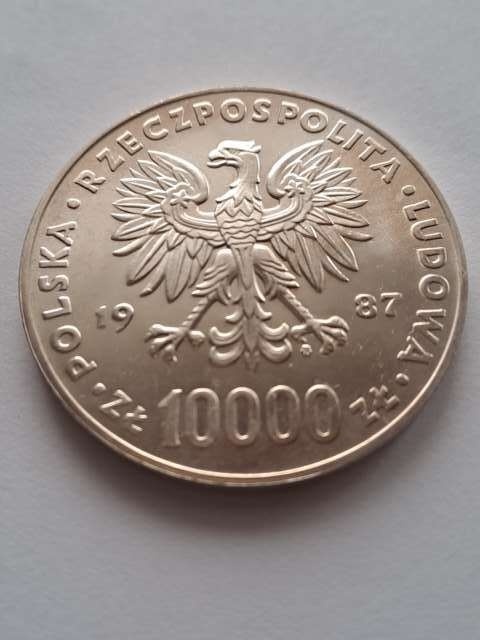 10 000 zł Jan Paweł II 1987 r