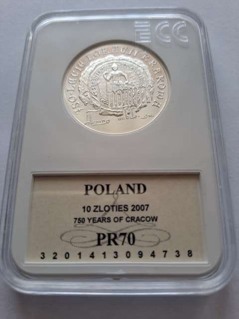 10 zł 750 Lecie Lokacji Krakowa 2007 r