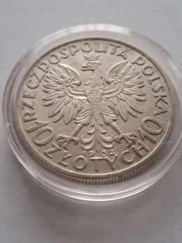 10 zł Głowa Kobiety 1932 r bez znaku