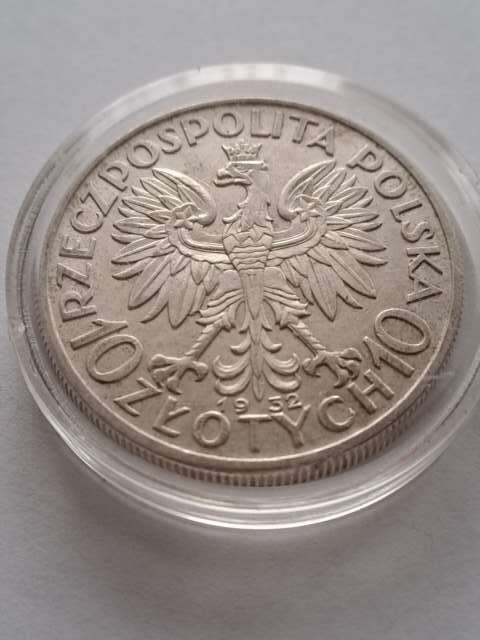 10 zł Głowa Kobiety 1932 r bez znaku
