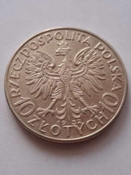 10 zł Głowa Kobiety 1932 r bez znaku
