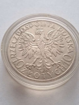 10 zł Głowa Kobiety 1932 r znak