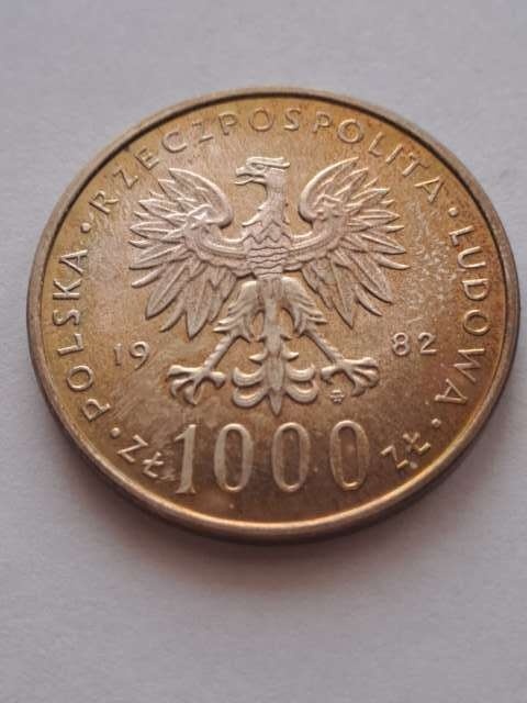 1000 zł Jan Paweł II 1982 r