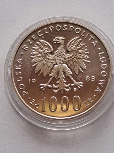 1000 zł Jan Paweł II 1983 r