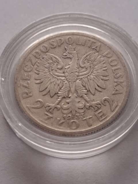 2 zł Głowa Kobiety 1933 r