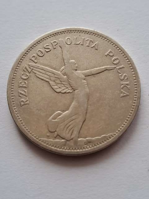 5 zł Nike 1928 r znak