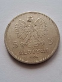 5 zł Nike 1928 r znak