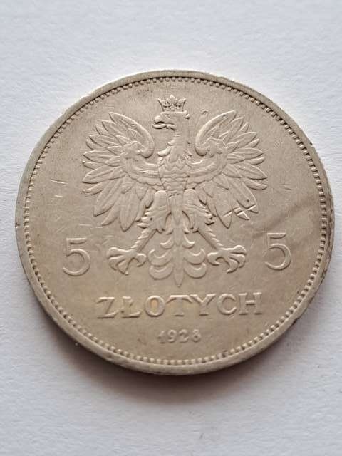 5 zł Nike 1928 rok bez znaku