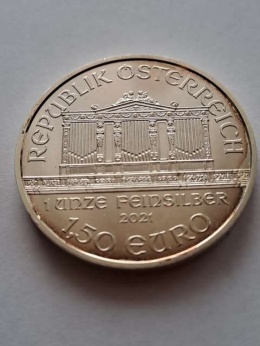 Austria 1,5 euru Filharmonik 2021 r