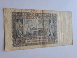 Banknot 20 złotych 1940 r seria G