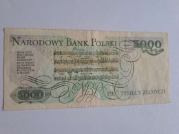 Banknot 5000 zł Fryderyk Chopin 1982 r AD
