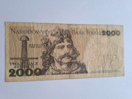 Banknot 2000 zł Mieszko l 1982 r seria BY