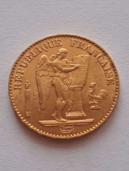 Francja 20 Franków Anioł 1897 r