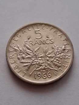 Francja 5 Franków 1966 r